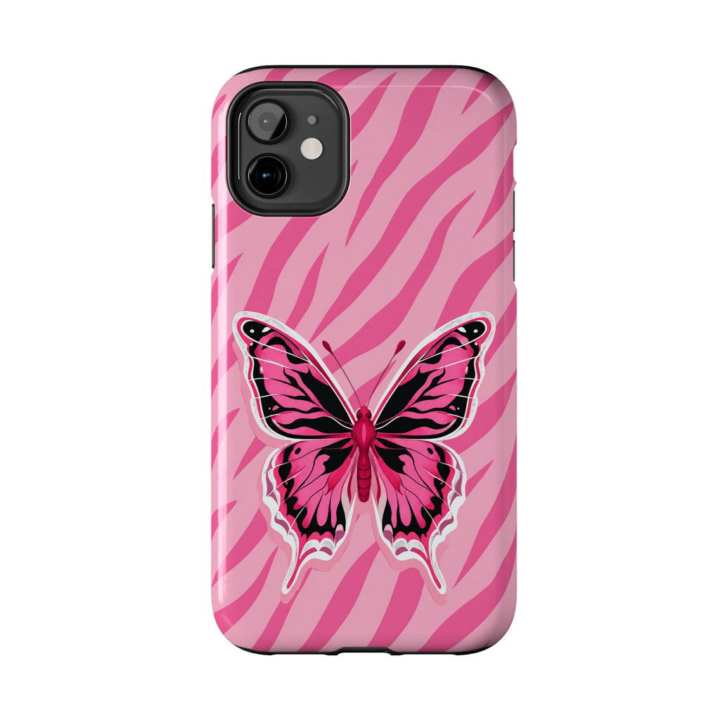 Pink Butterfly - Tough Phone Case