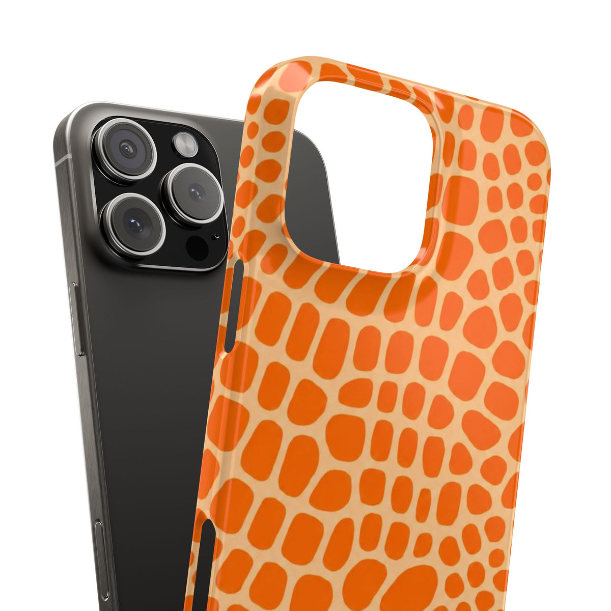 Orange Gator— Slim iphone Case