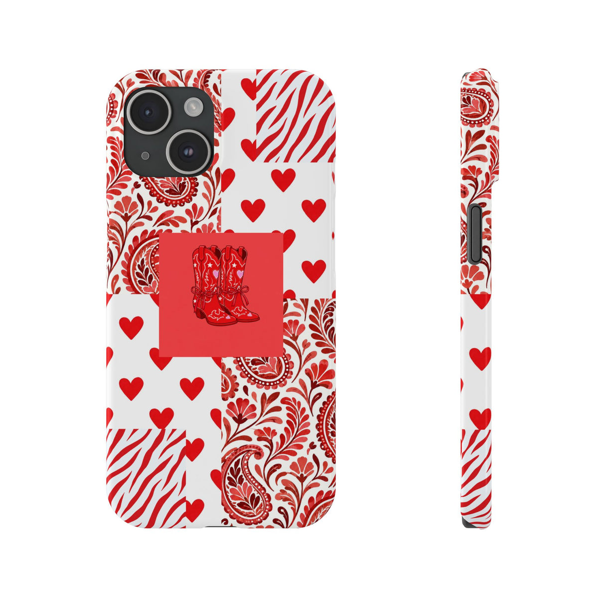 Red Boot Multi Pattern— Slim iPhone Case