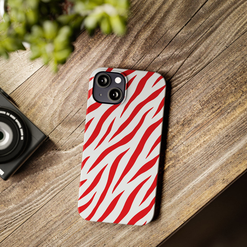 Red Zebra — Slim iphone Case
