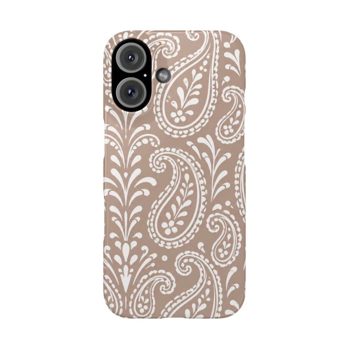 Beige Paisley — Slim iphone Case