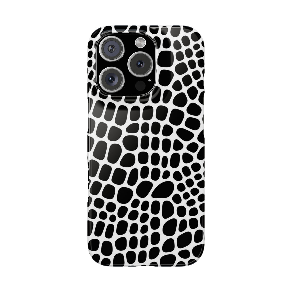 Black and White Gator — Slim iphone Case