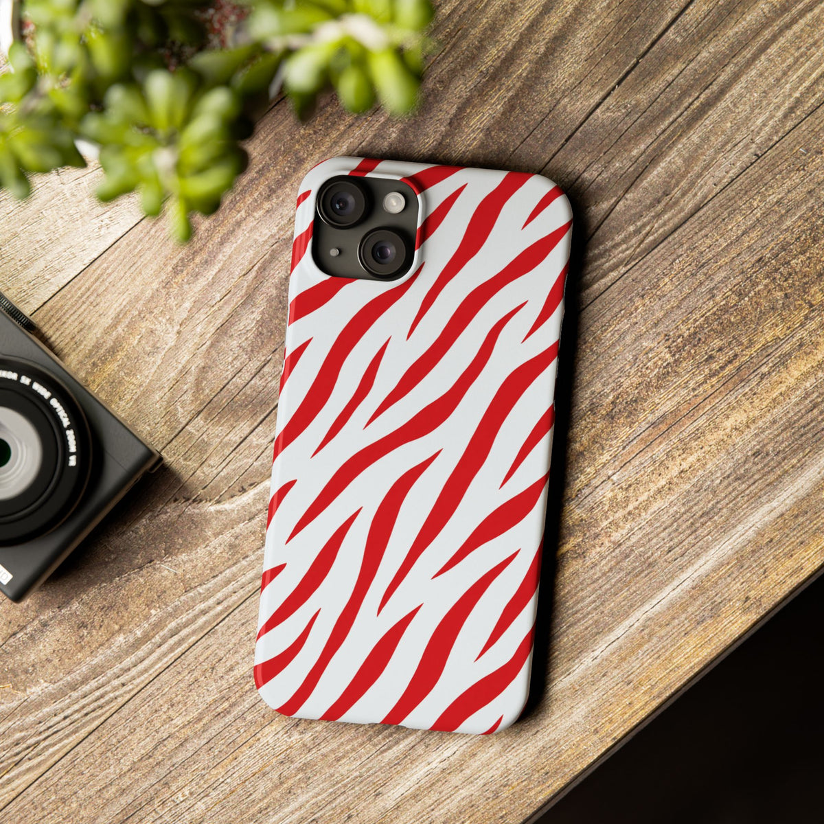 Red Zebra — Slim iphone Case