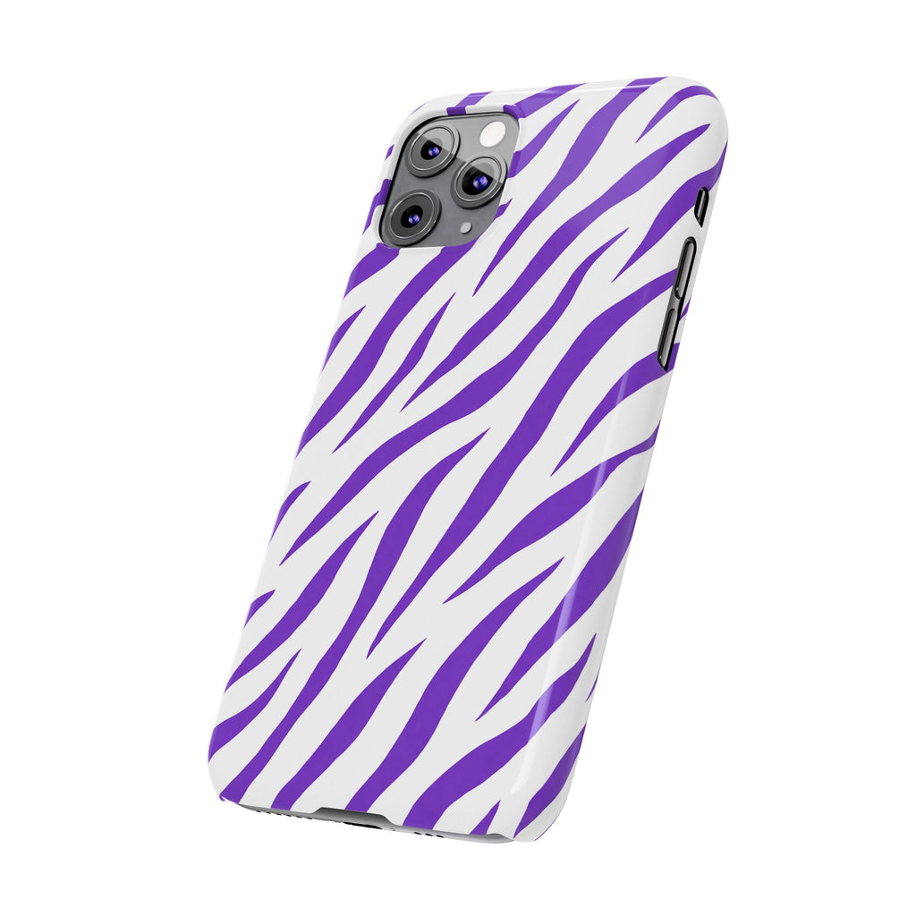 Purple Zebra  — Slim iphone Case