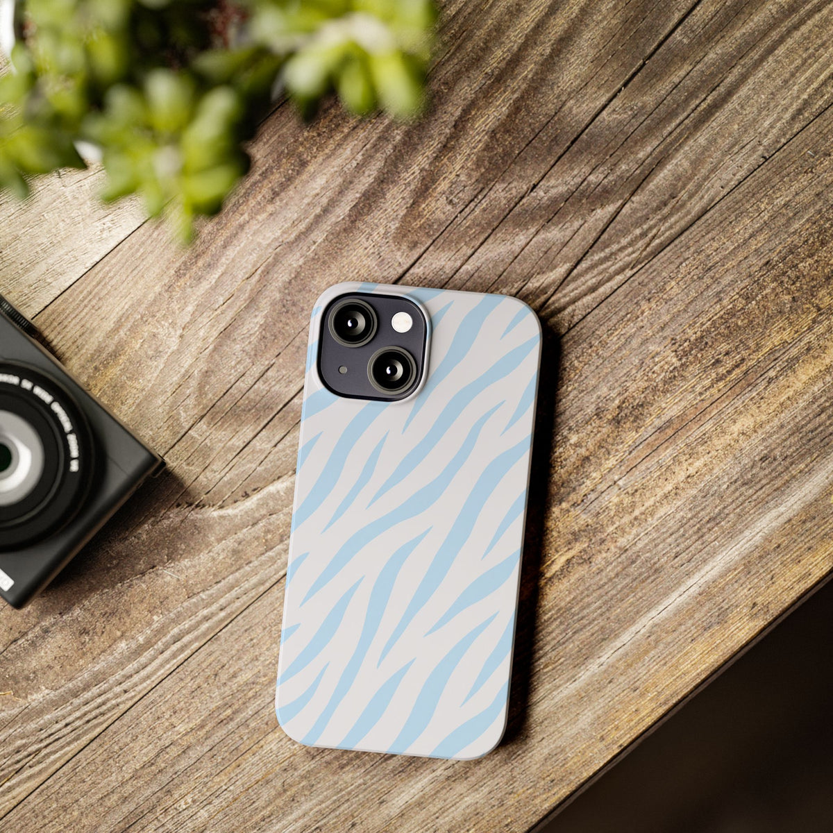 Blue Zebra - Slim iphone Case