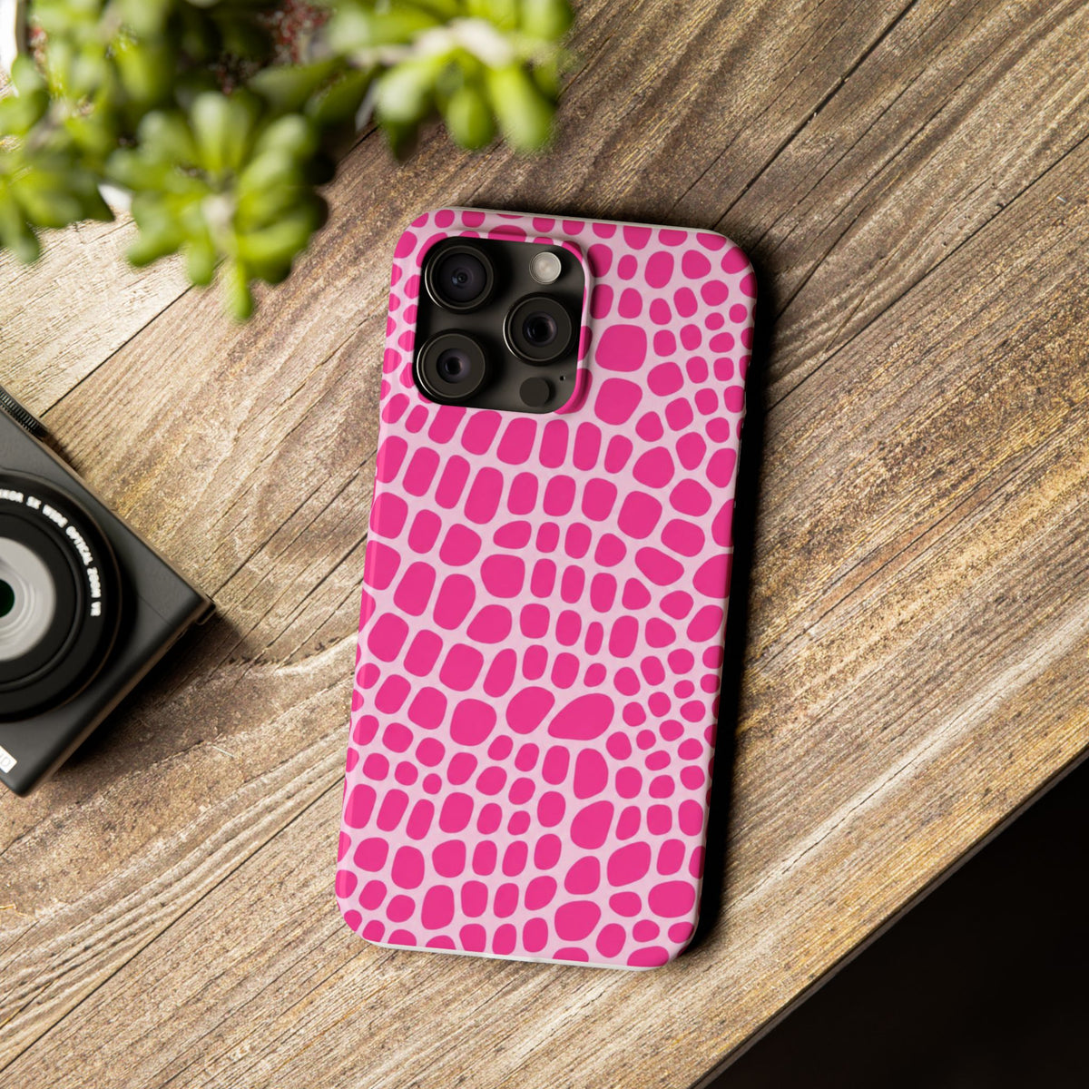 Pink Gator — Slim iphone Case