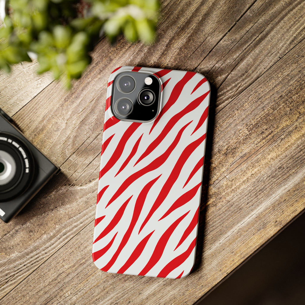 Red Zebra — Slim iphone Case