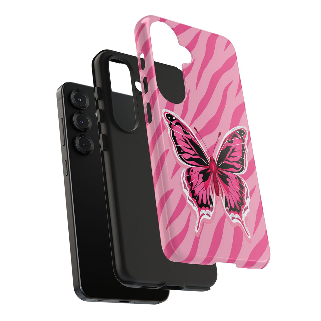Pink Butterfly - Tough Phone Case