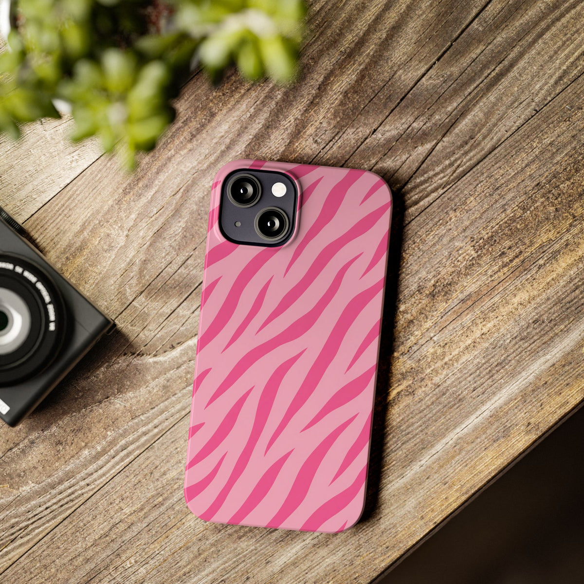 Pink Zebra— Slim iphone Case