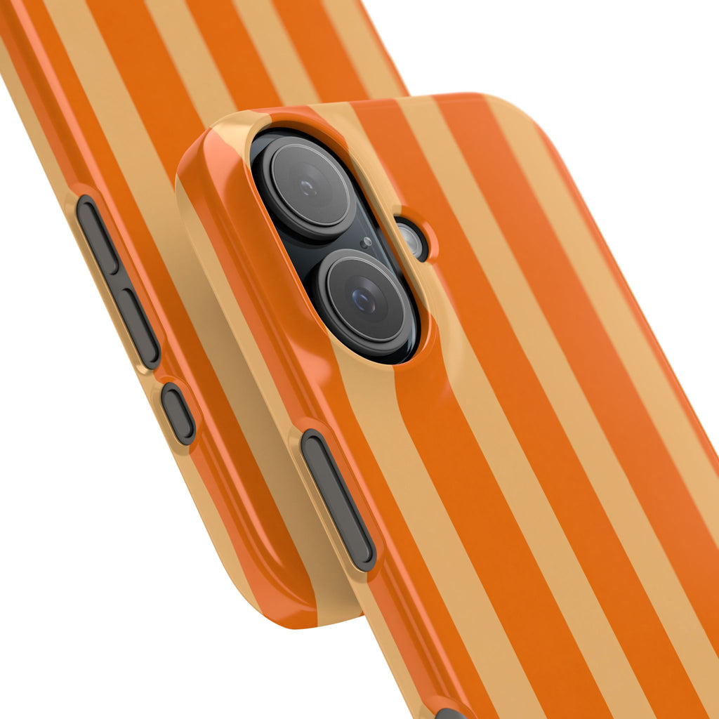 Retro Orange Stripes - Slim iphone Case