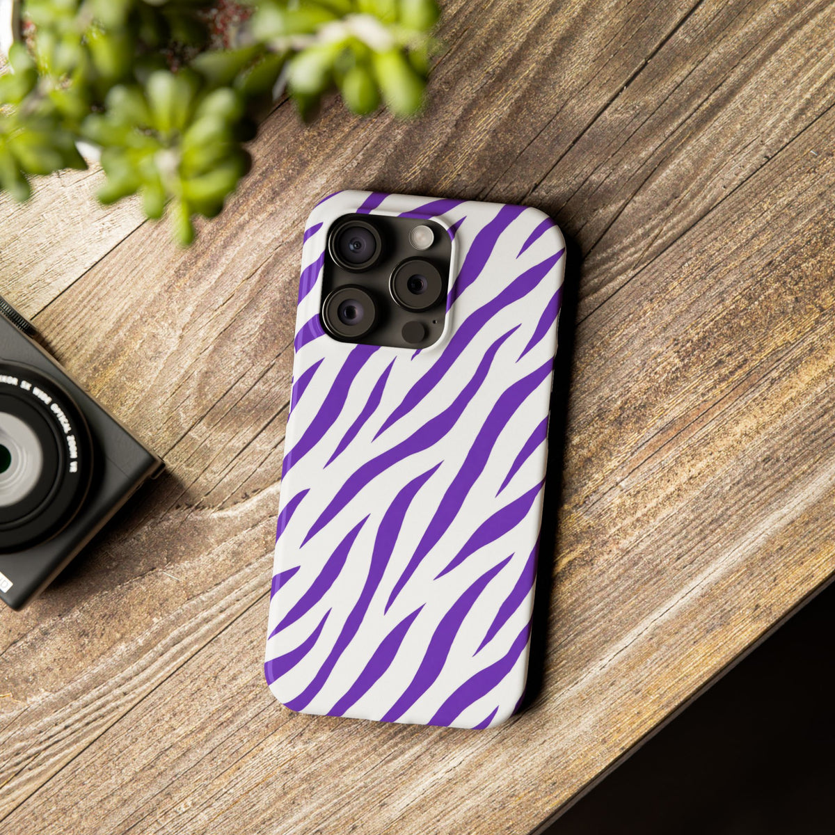 Purple Zebra  — Slim iphone Case