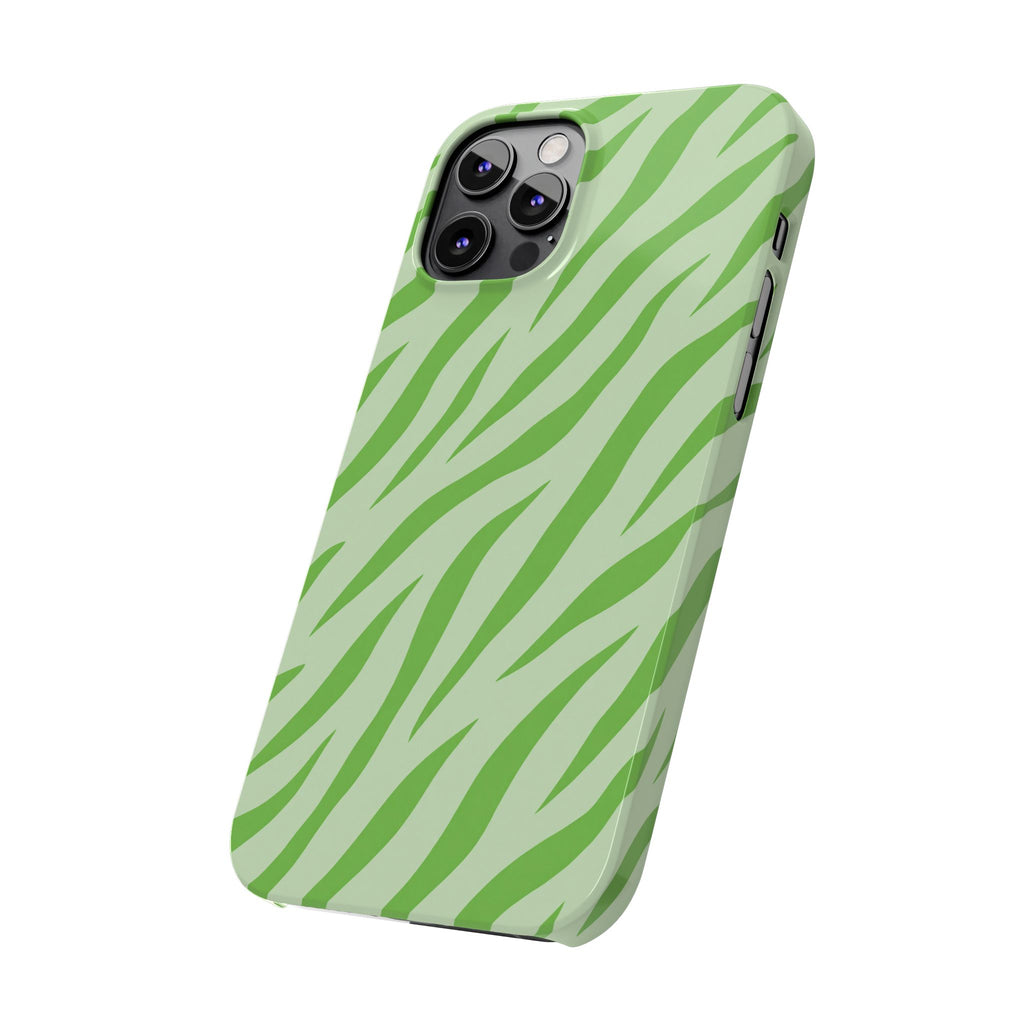 Green Zebra — Slim iphone Case
