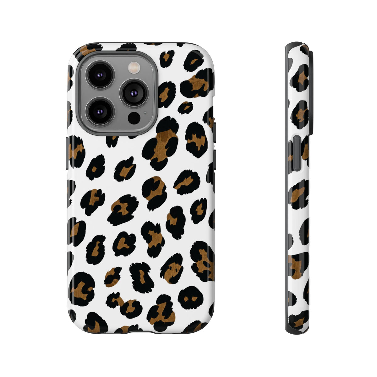 White Classic Leopard — Tough iphone case