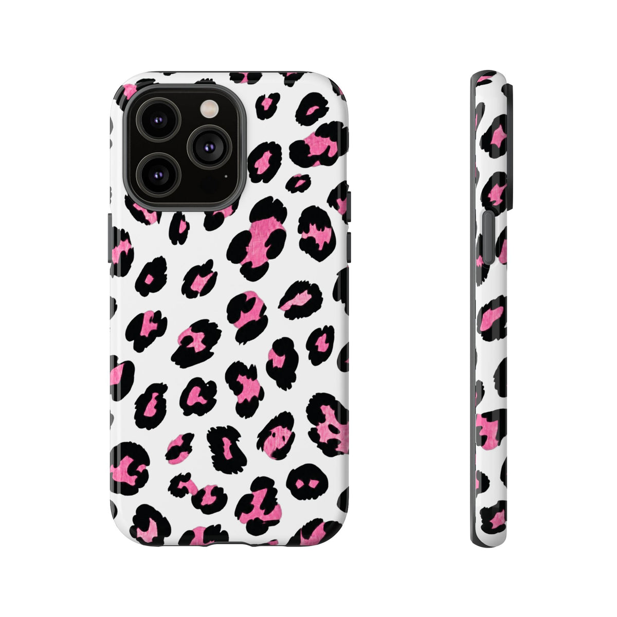 Pink Leopard Print Phone Case — Tough iphone Case