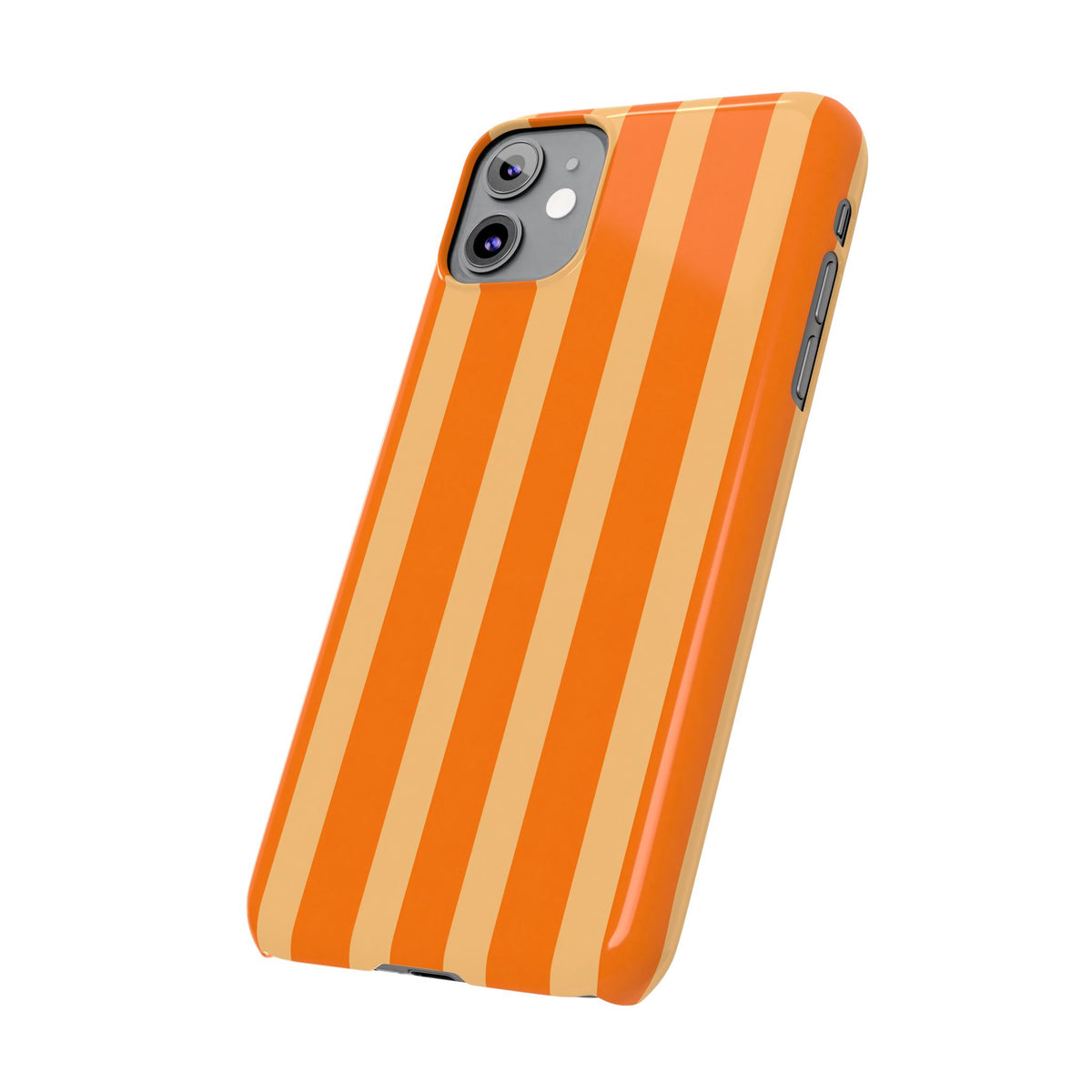 Retro Orange Stripes - Slim iphone Case