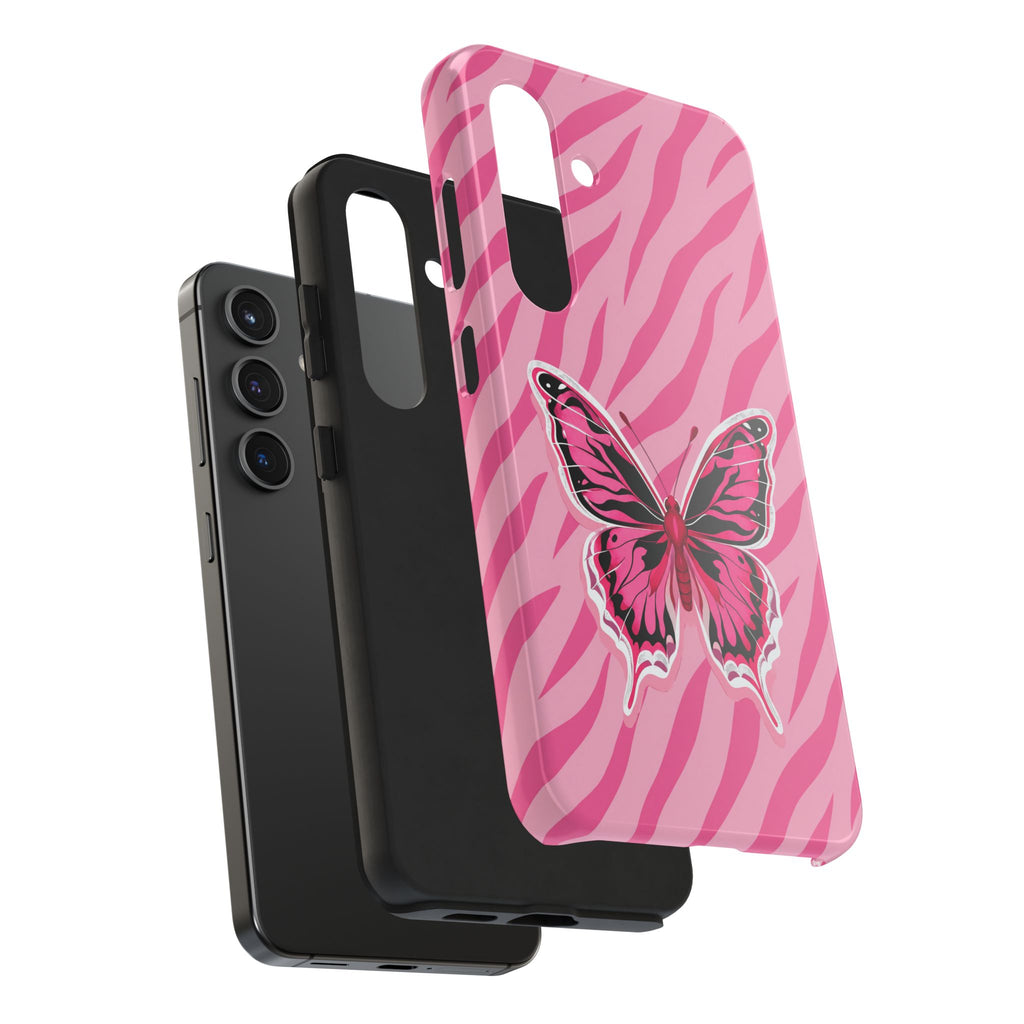 Pink Butterfly - Tough Phone Case