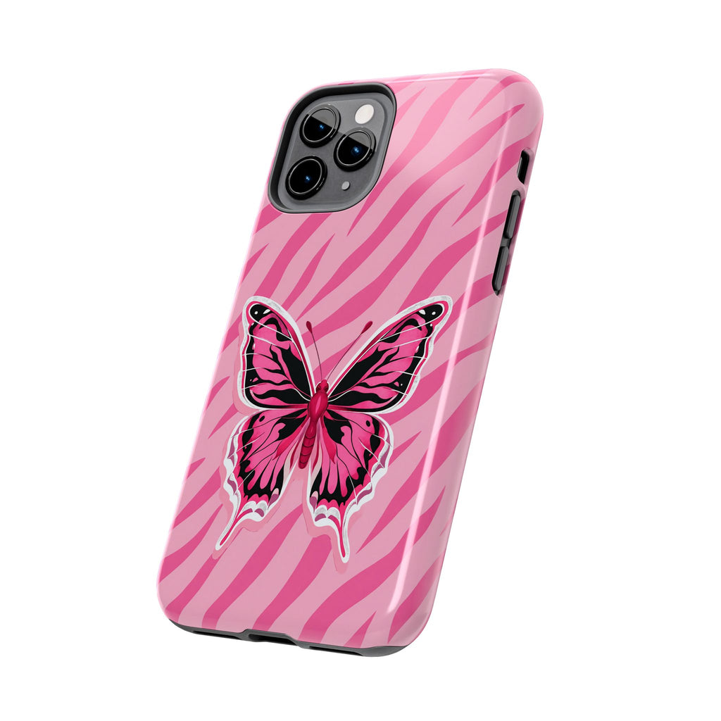 Pink Butterfly - Tough Phone Case