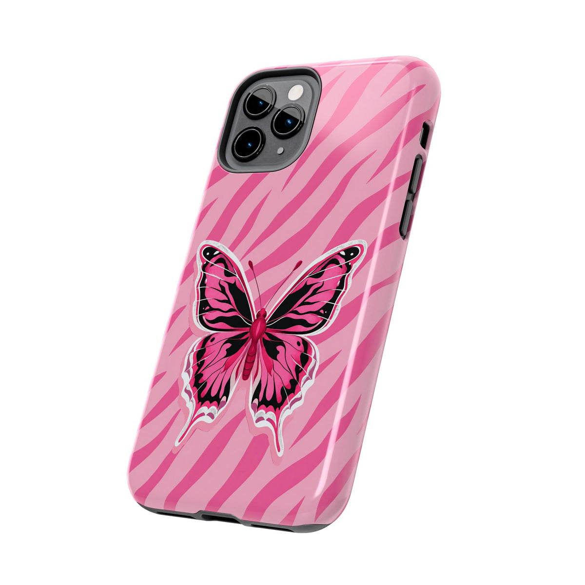 Pink Butterfly - Tough Phone Case