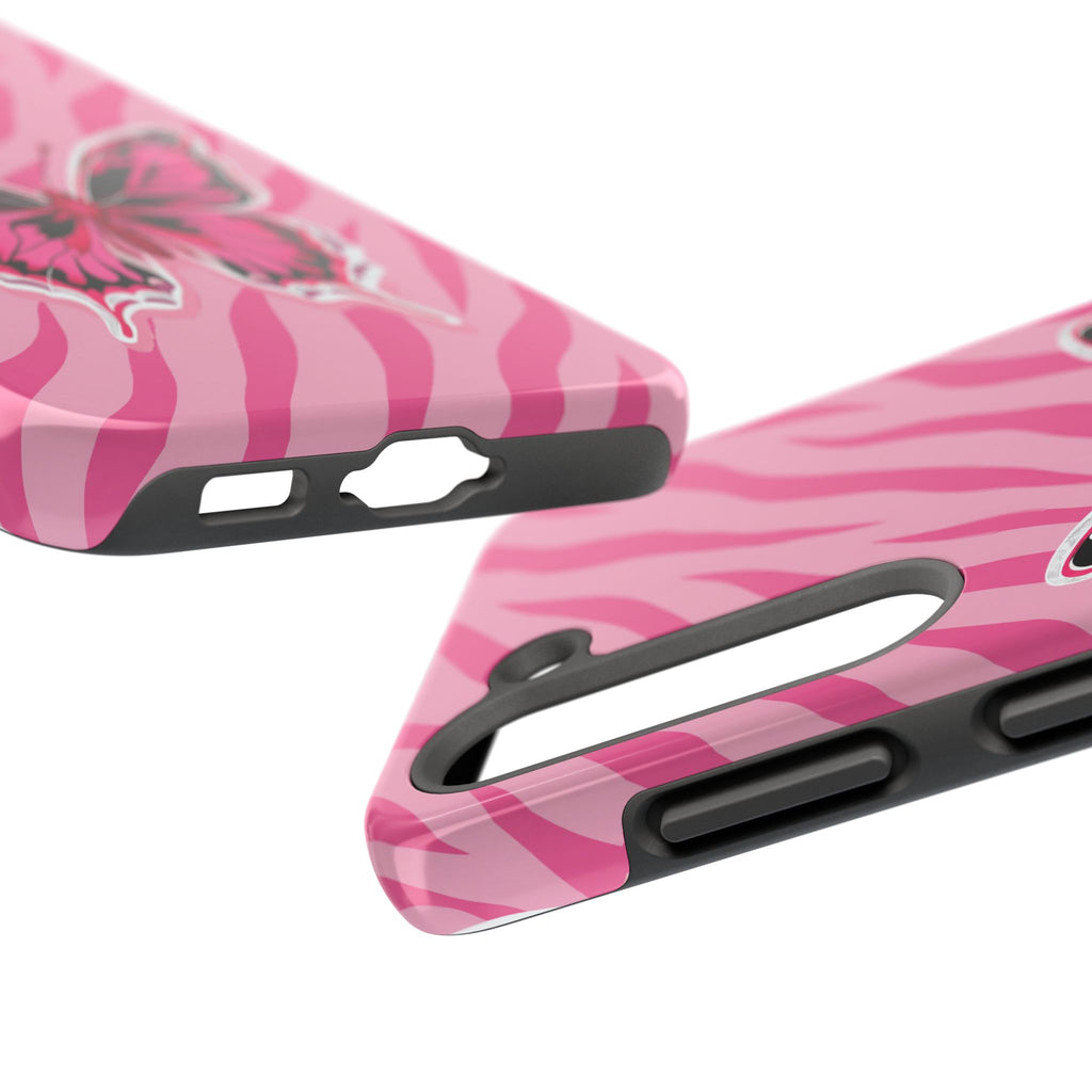 Pink Butterfly - Tough Phone Case