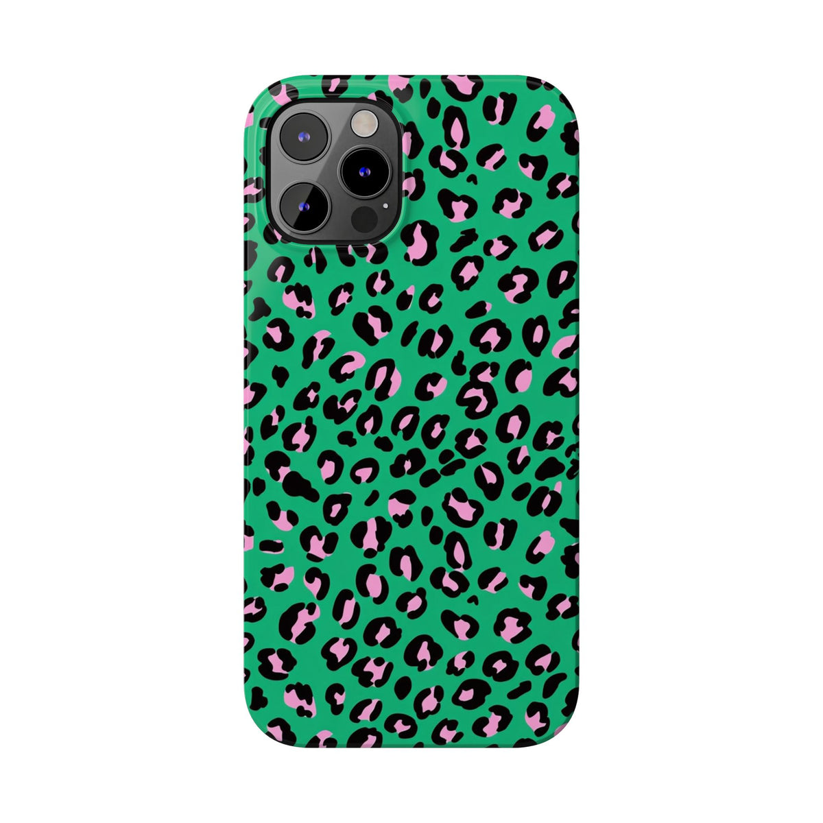 Green & Pink Leopard — Slim iphone Case