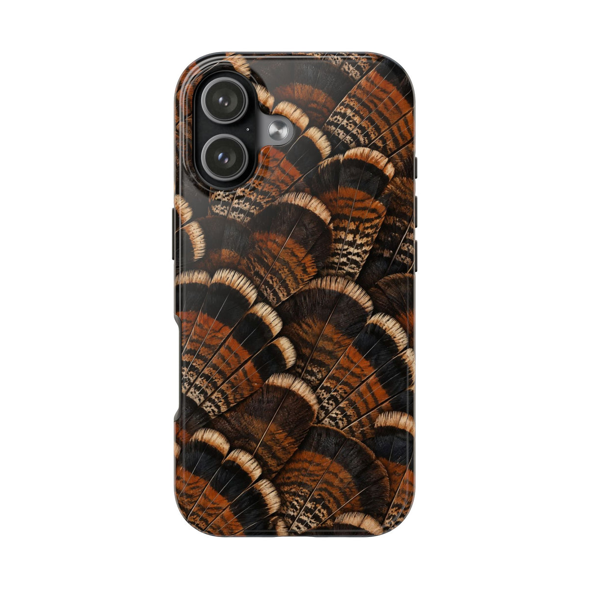 Rustic Turkey Feather Pattern - Tough Phone Case