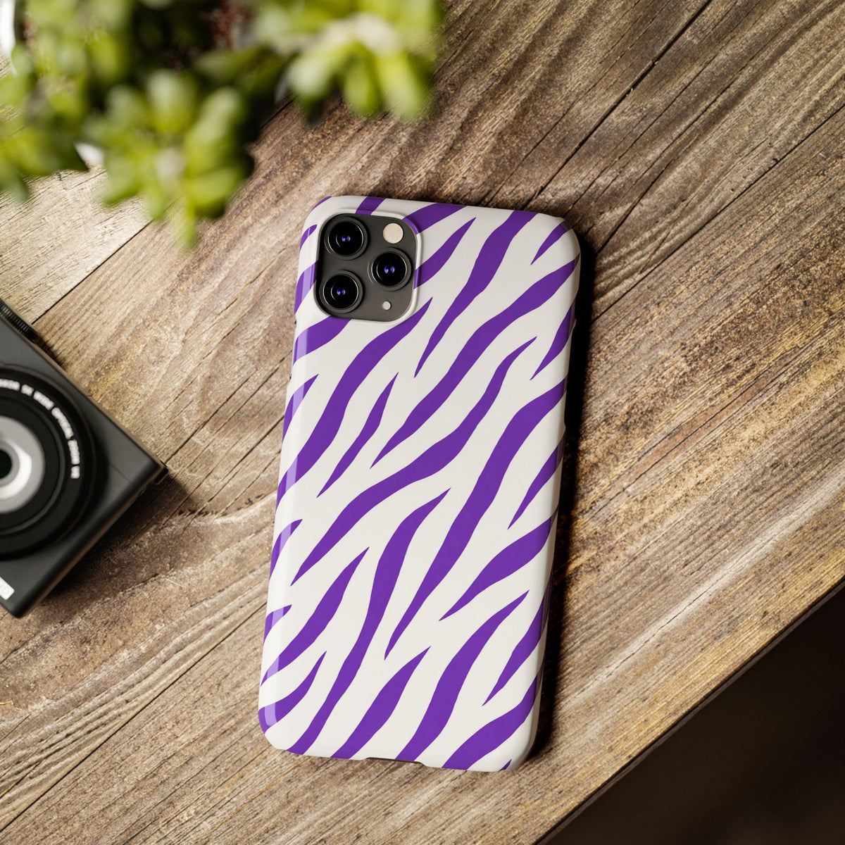 Purple Zebra  — Slim iphone Case