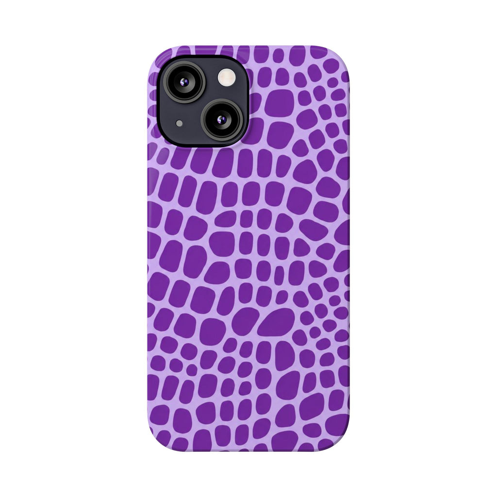 Purple Gator - Slim iphone Case