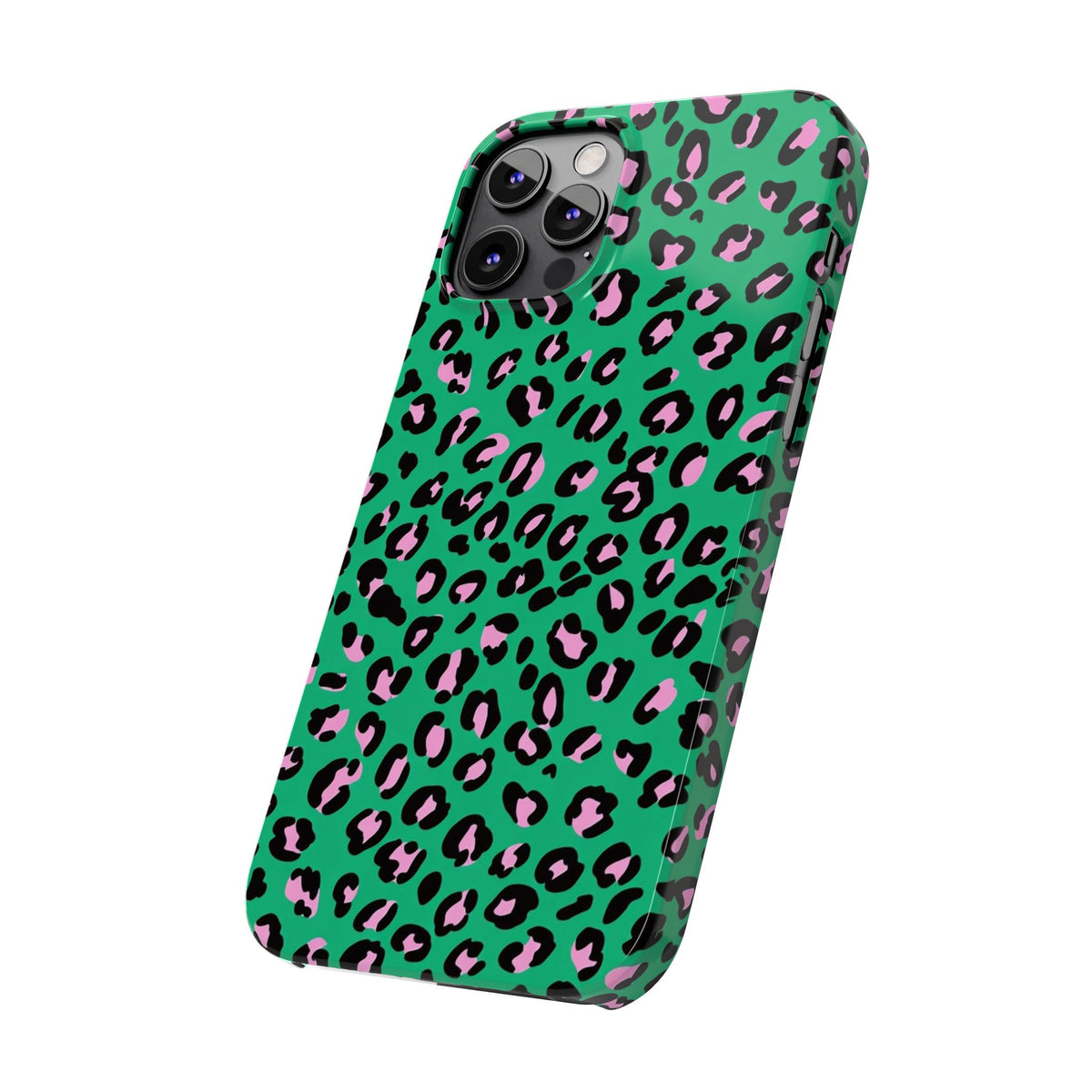 Green & Pink Leopard — Slim iphone Case