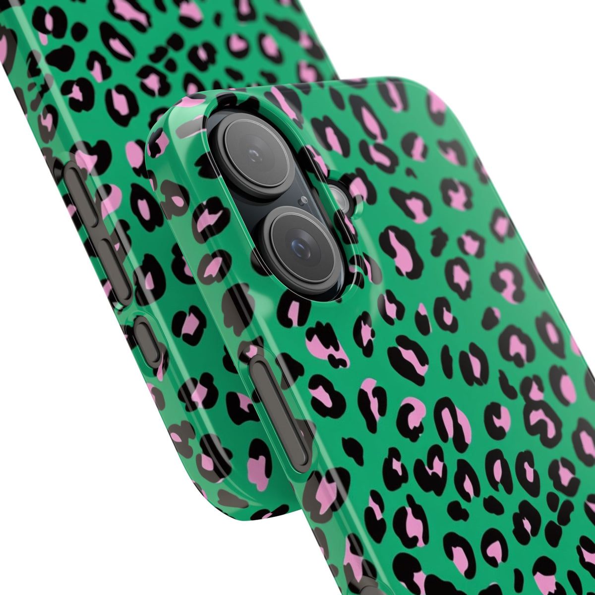 Green & Pink Leopard — Slim iphone Case