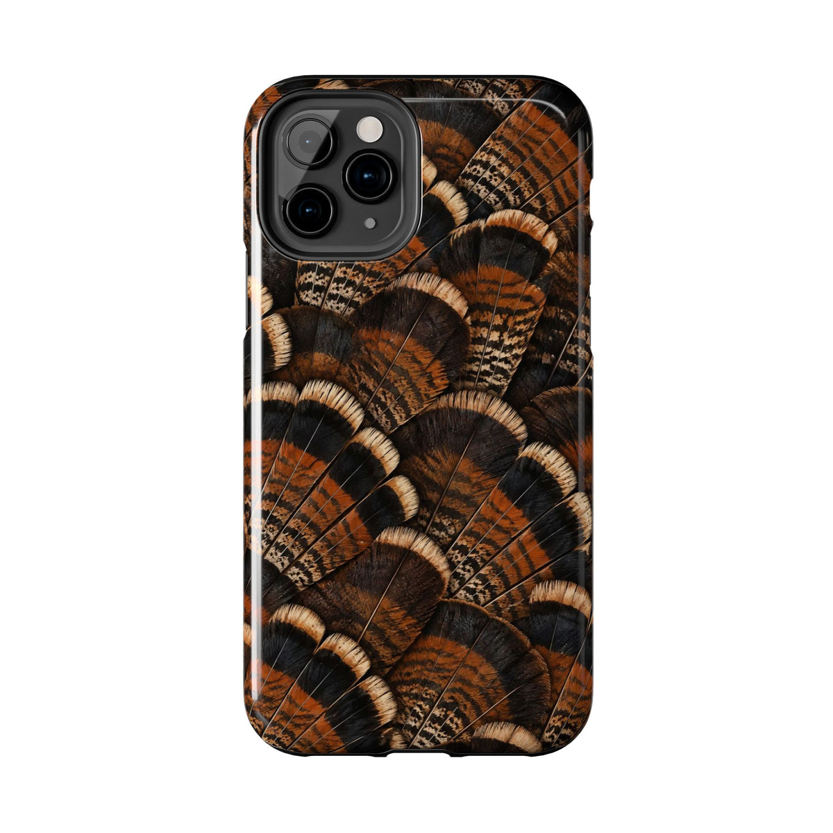 Rustic Turkey Feather Pattern - Tough Phone Case