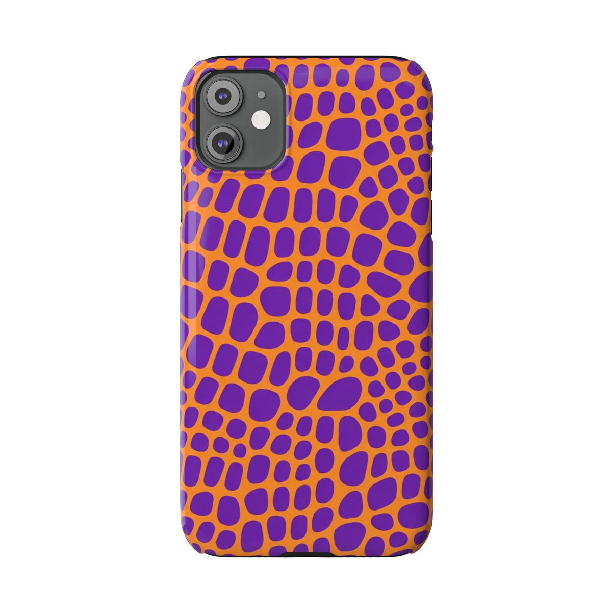 Purple & Orange Gator — Slim iphone Case