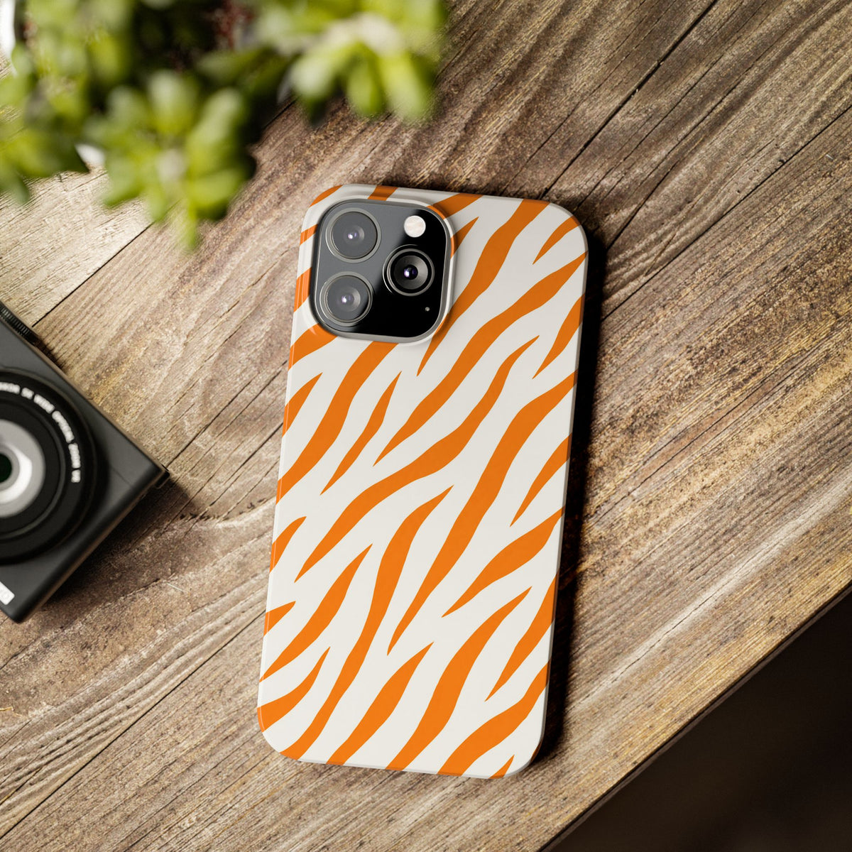 Orange Zebra— Slim iphone Case