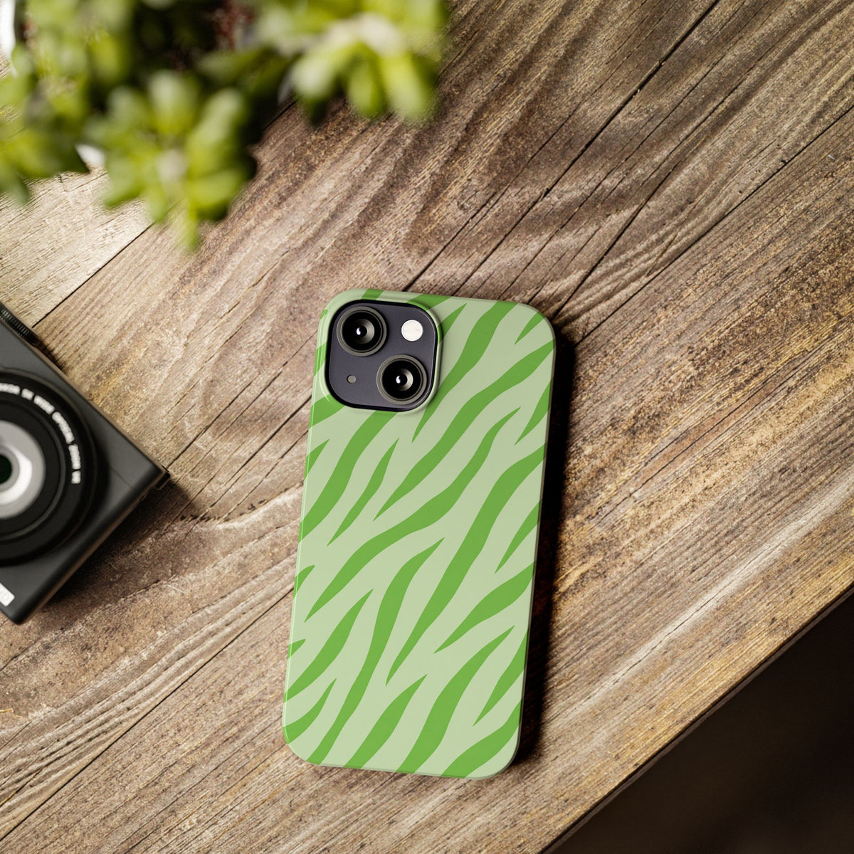 Green Zebra — Slim iphone Case