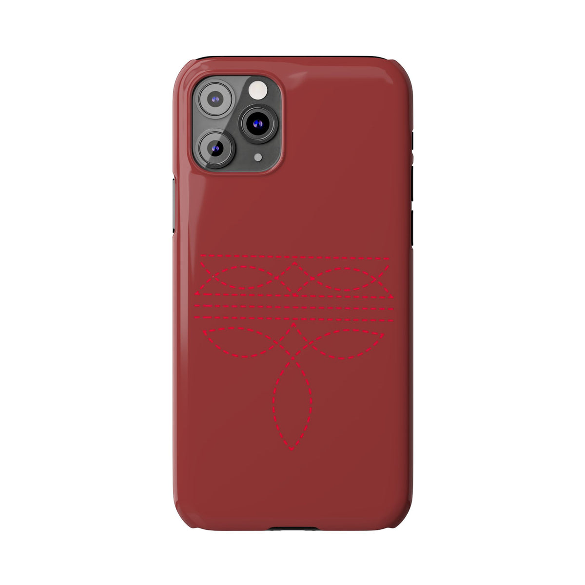 Red Boot Stitch — Slim iphone Case