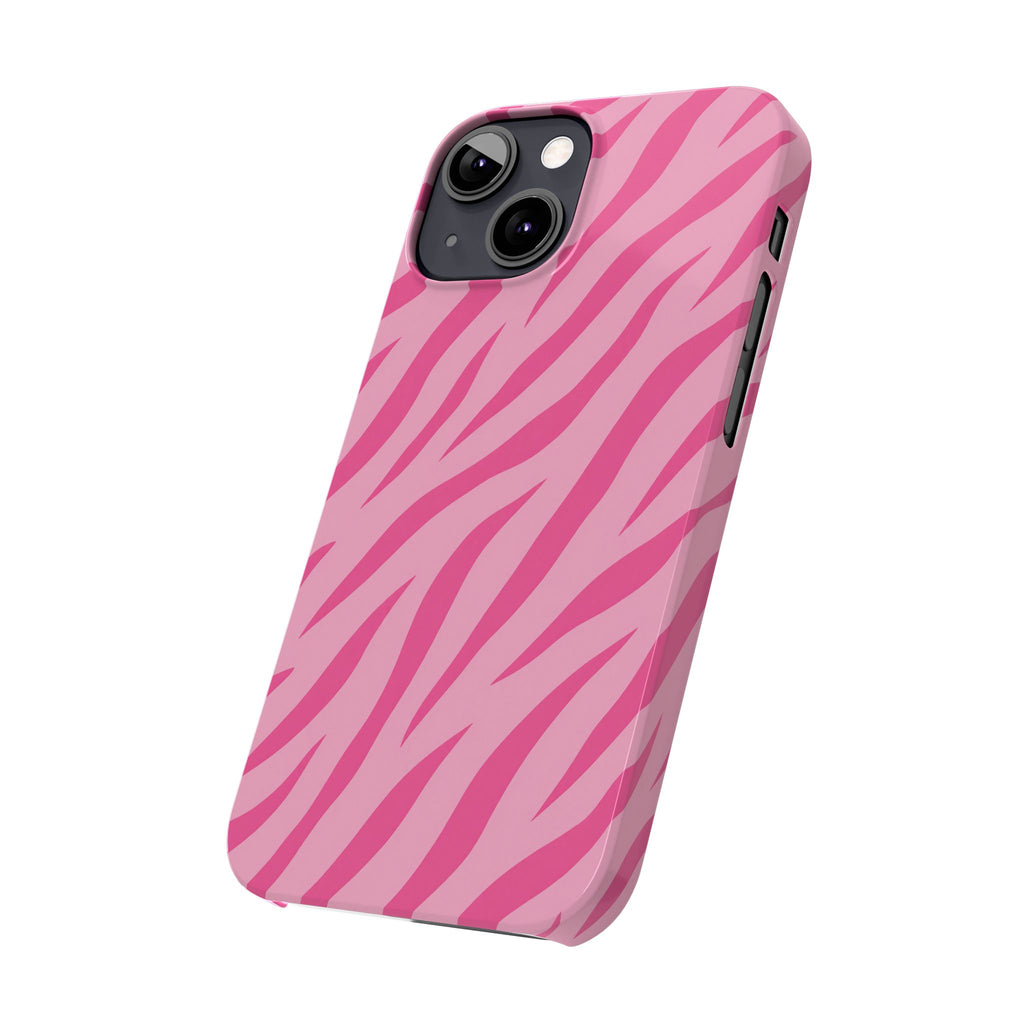 Pink Zebra— Slim iphone Case