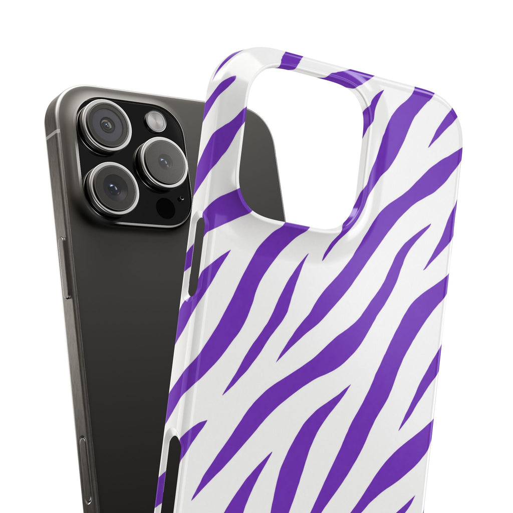 Purple Zebra  — Slim iphone Case