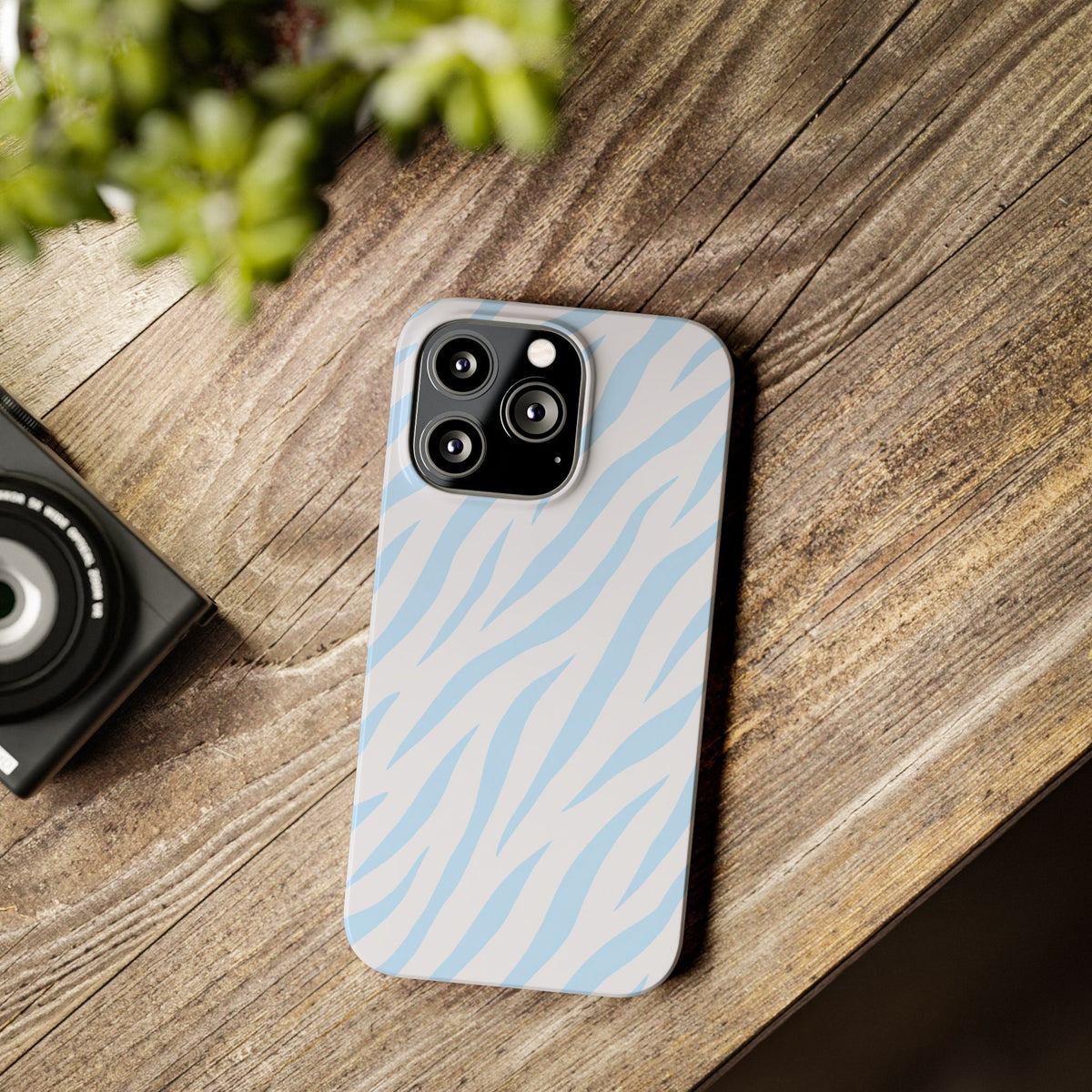 Blue Zebra - Slim iphone Case
