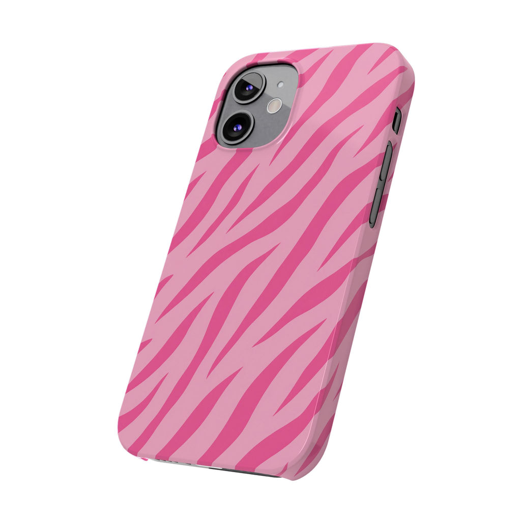 Pink Zebra— Slim iphone Case