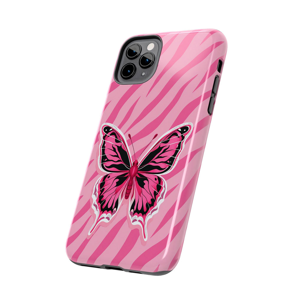 Pink Butterfly - Tough Phone Case