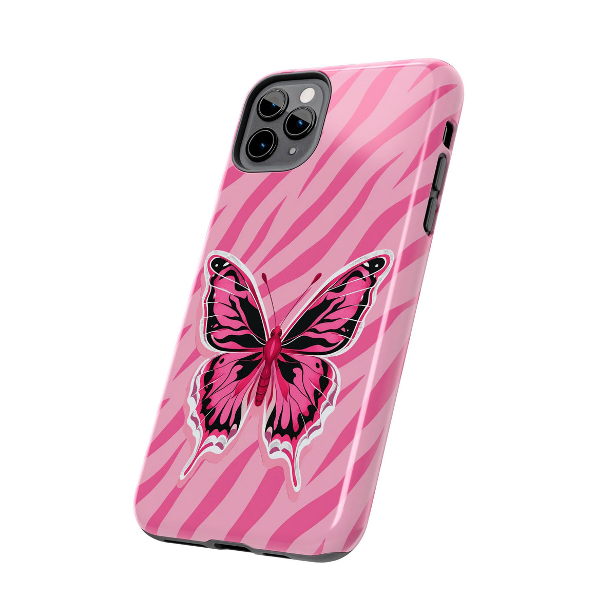 Pink Butterfly - Tough Phone Case