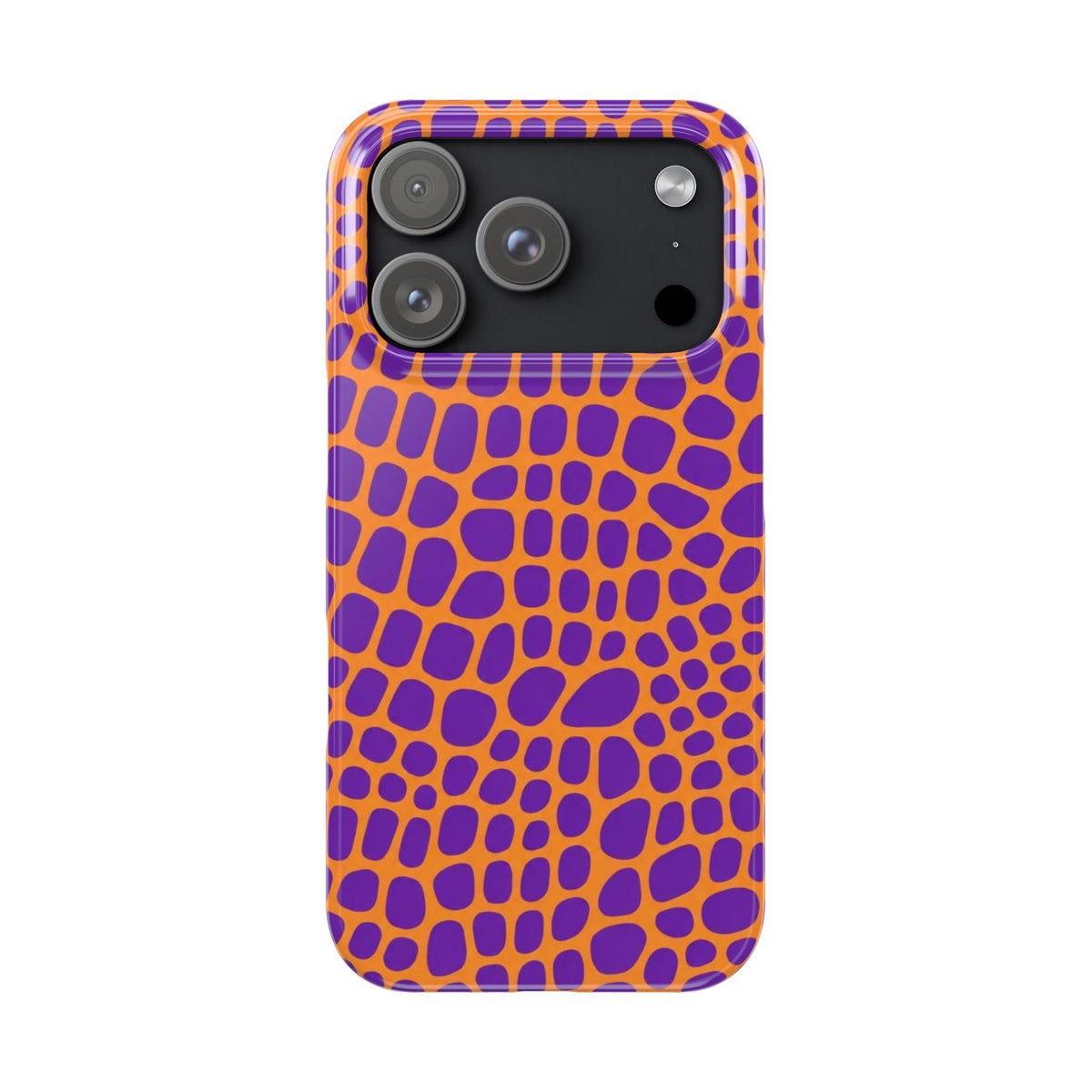 Purple & Orange Gator — Slim iphone Case