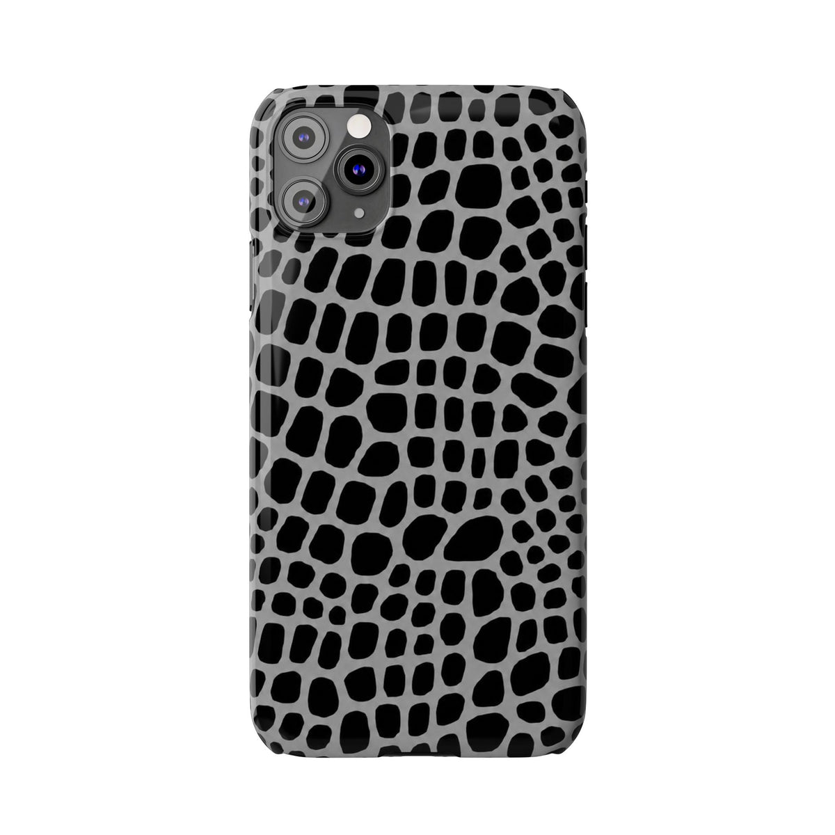 Black & Grey Gator - Slim iphone Case