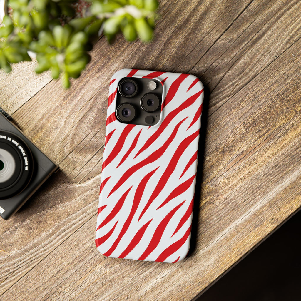 Red Zebra — Slim iphone Case
