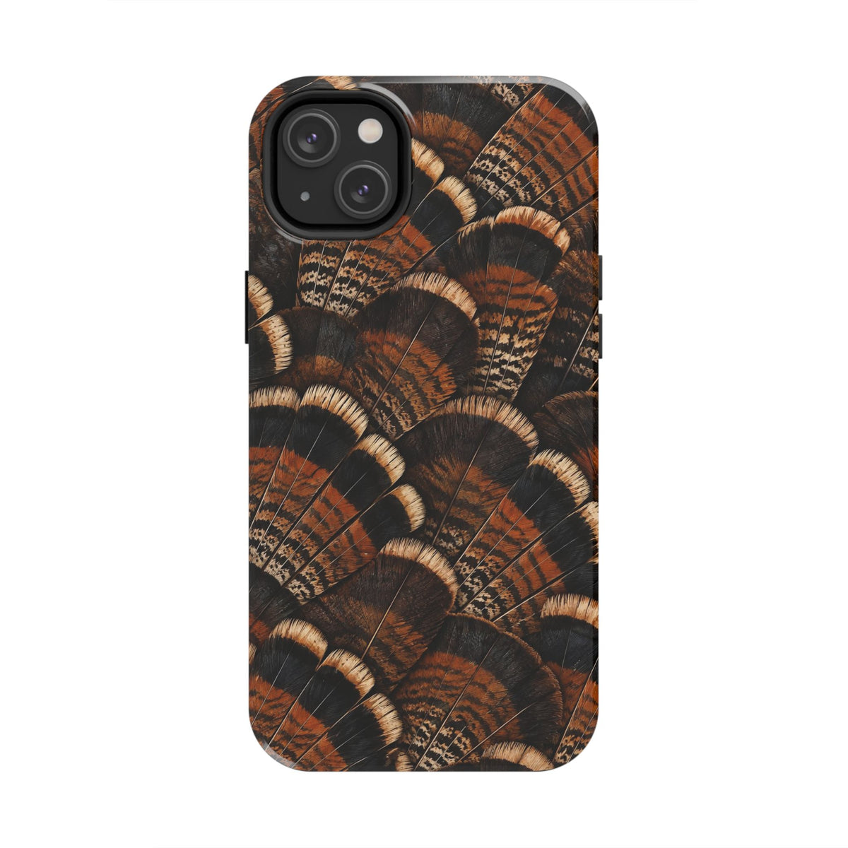 Rustic Turkey Feather Pattern - Tough Phone Case