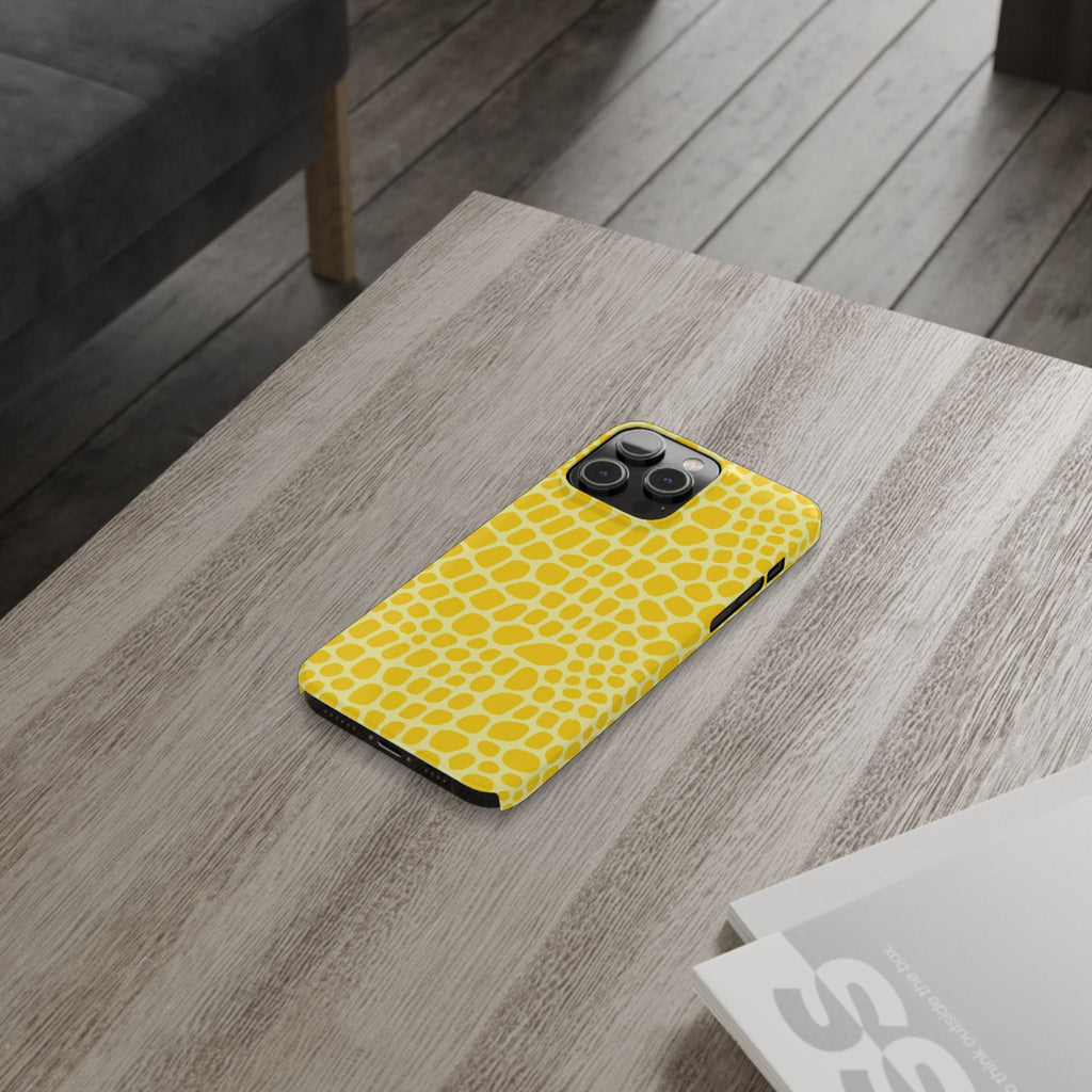 Yellow Gator — Slim iphone Case
