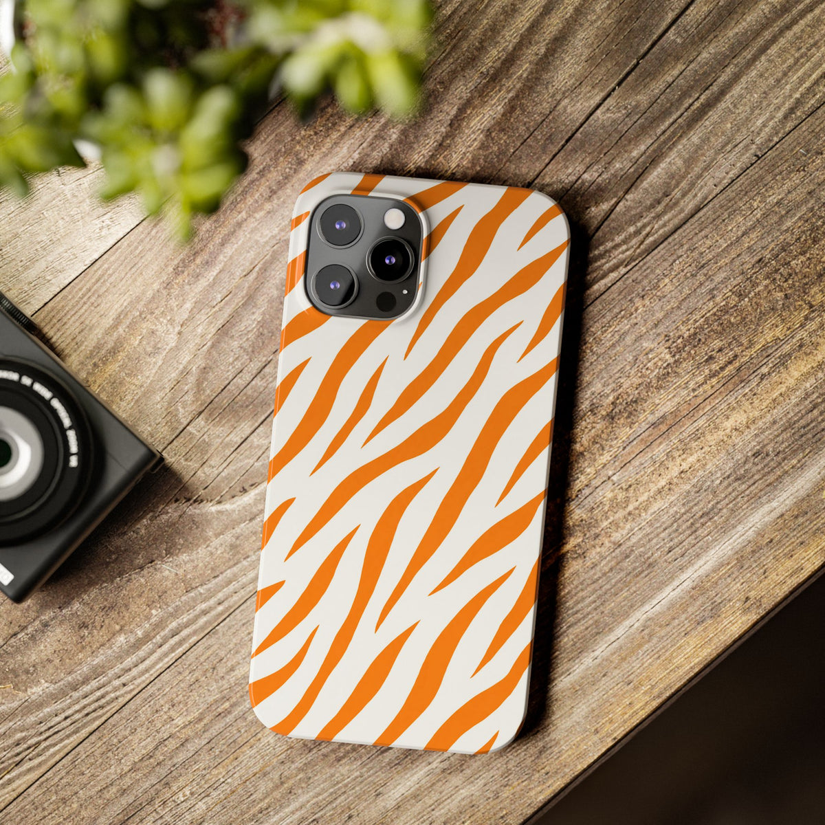 Orange Zebra— Slim iphone Case
