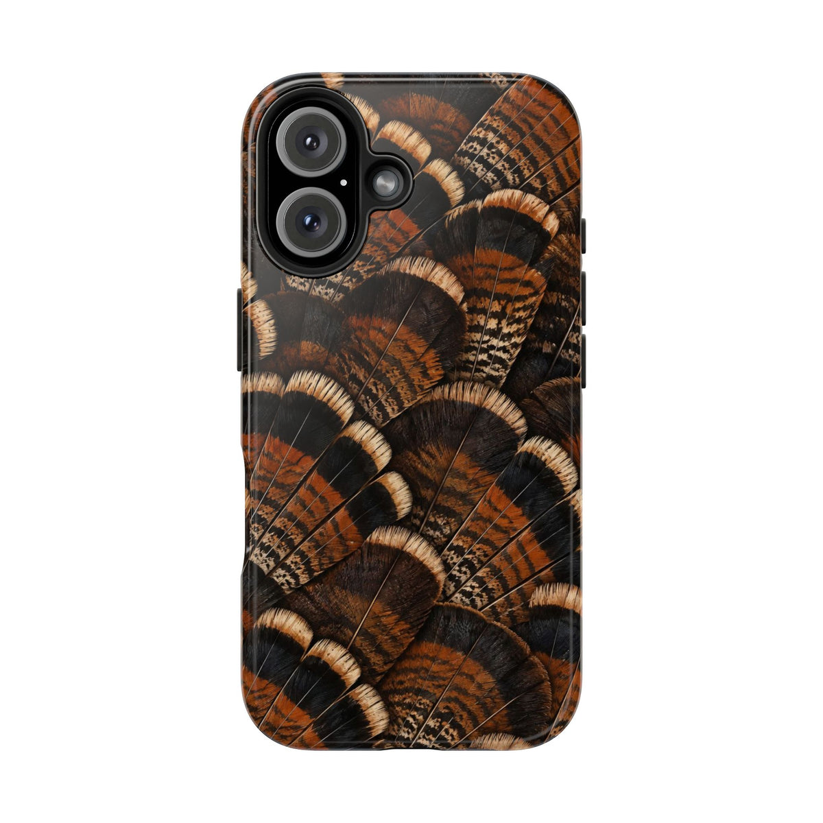 Rustic Turkey Feather Pattern - Tough Phone Case