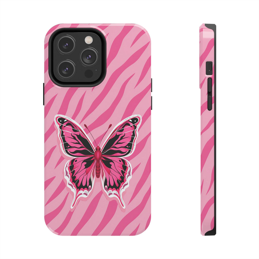 Pink Butterfly - Tough Phone Case