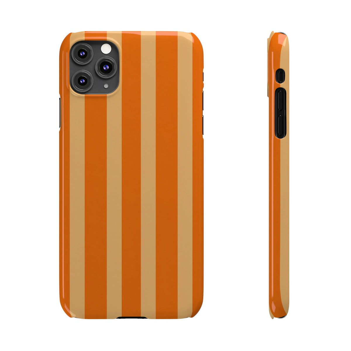Retro Orange Stripes - Slim iphone Case