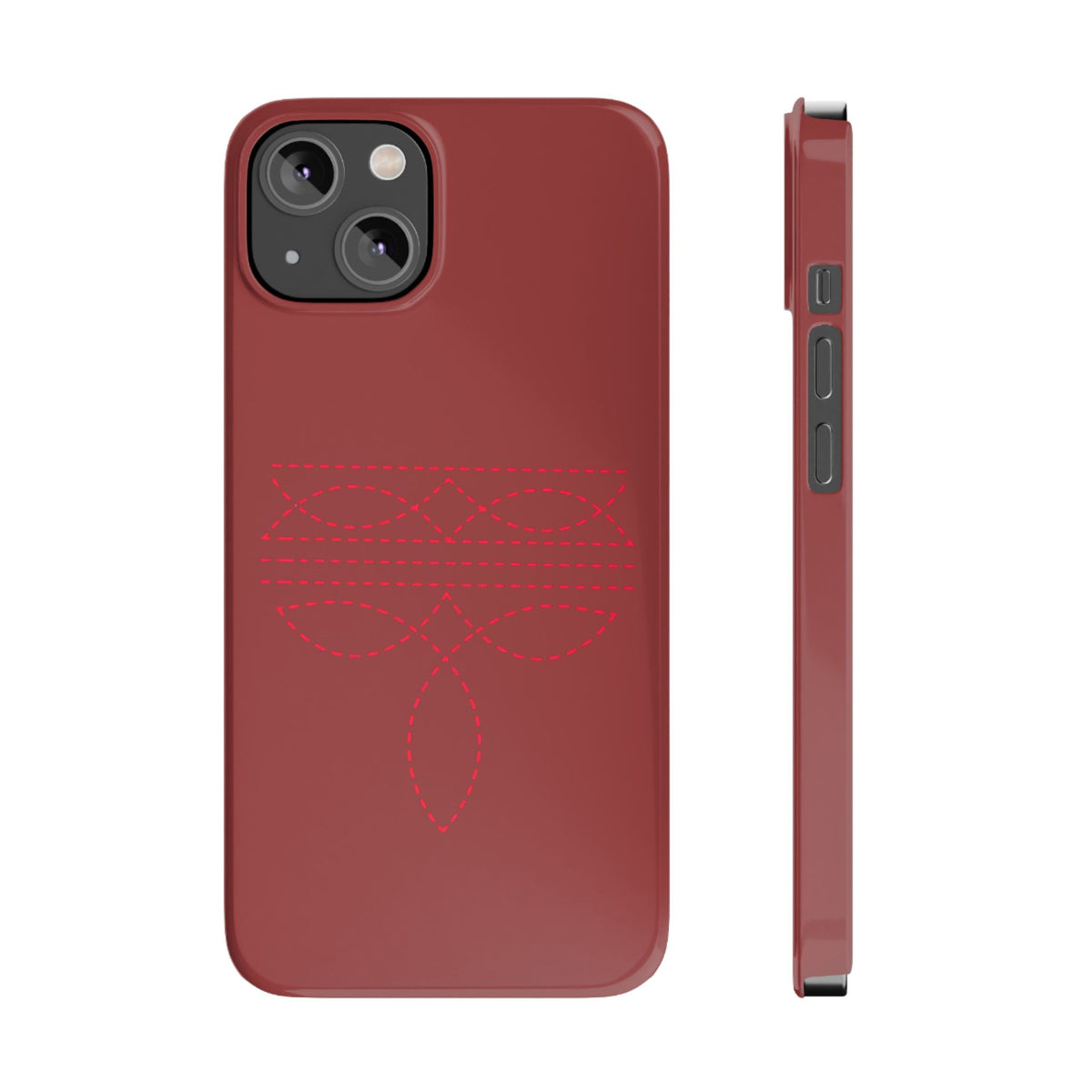 Red Boot Stitch — Slim iphone Case